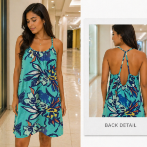 Banana Boat Women's Sleeveless Floral Printed UPF 50+ Dress