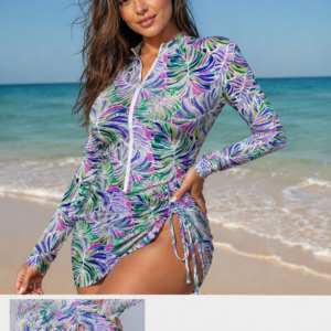 Banana Boat Woman's Floral Printed Adjustable Swim Dress