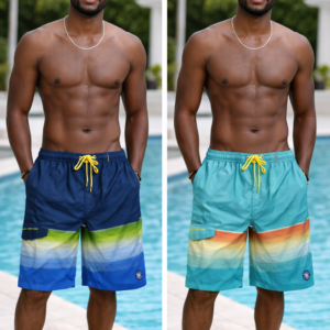 Banana Boat UPF 50+ Four Way Stretch Performance Quick Dry Swim Trunks