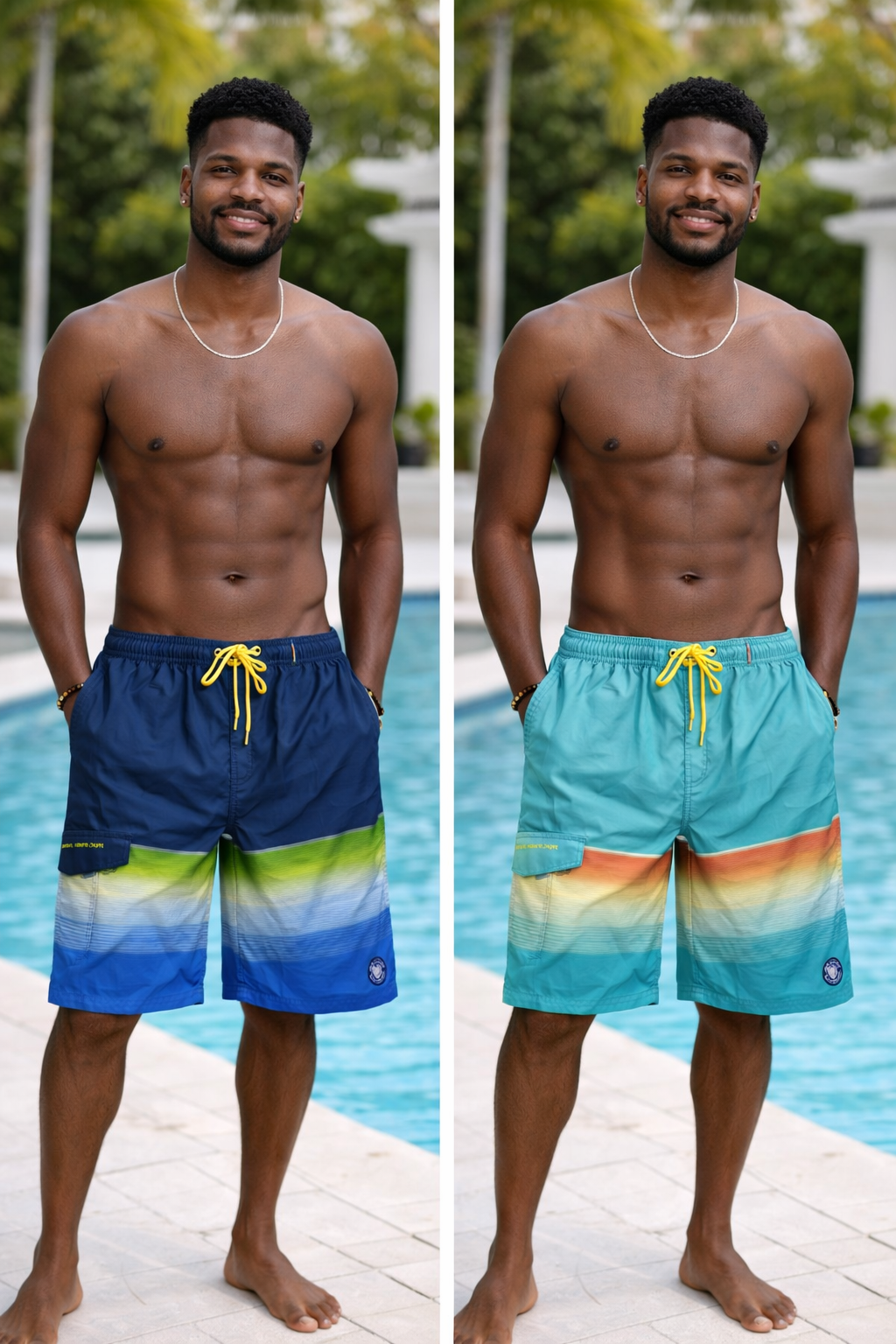 Banana Boat UPF 50+ Four Way Stretch Performance Quick Dry Swim Trunks