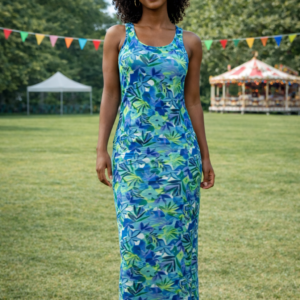 Banana Boat UPF 50+ Sleeveless Printed Maxi Dress