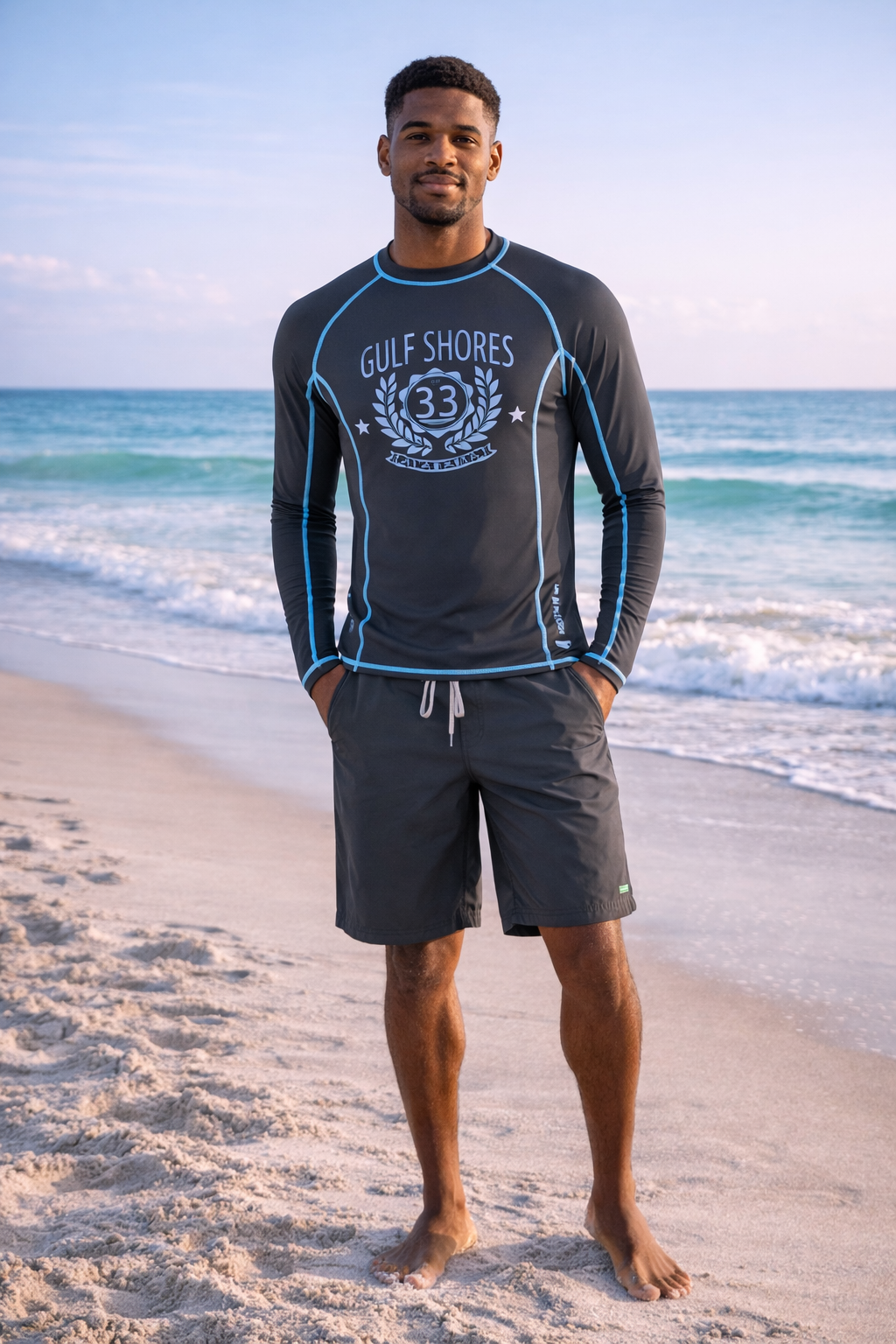 Banana Boat Men's UPF 50+ Long Sleeve Rash Guard - Image 3