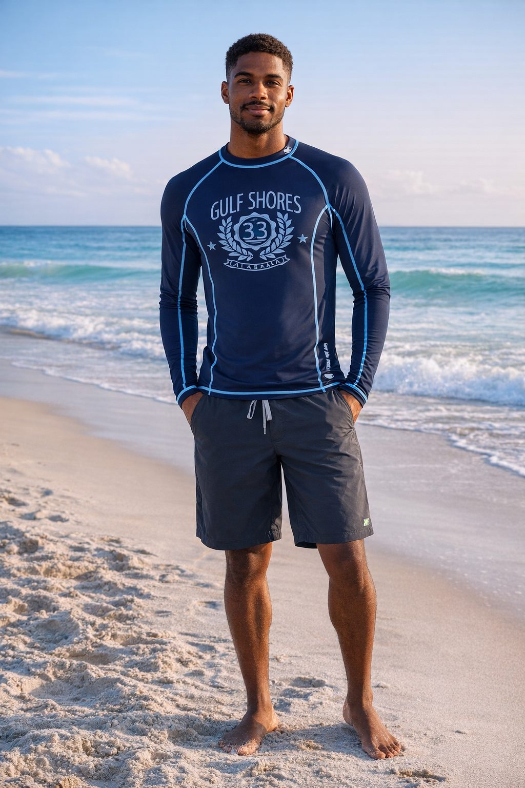 Banana Boat Men's UPF 50+ Long Sleeve Rash Guard - Image 4