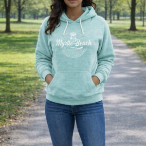 Basix of America Reverse Slub Hooded Pullover Sweatshirt With Front Pocket