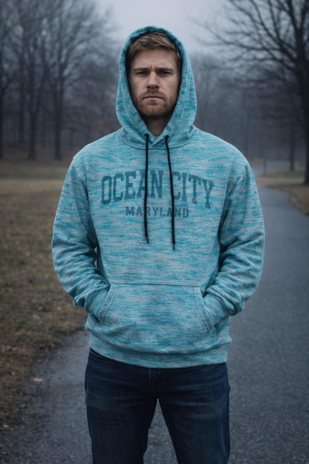 Basix of America Men's Performance Pullover Hooded Space Fabrics - Image 2