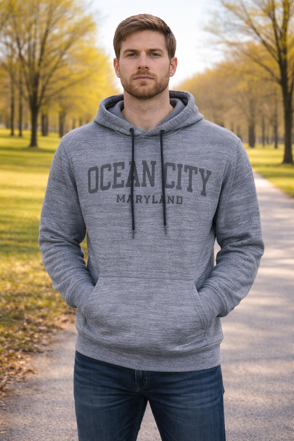 Basix of America Men's Performance Pullover Hooded Space Fabrics
